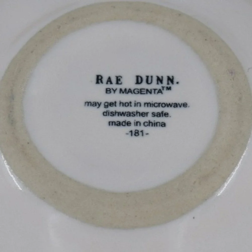 Rae Dunn‎ Magenta 1/2 Half Cup Ceramic Measuring Cup Spout White Black